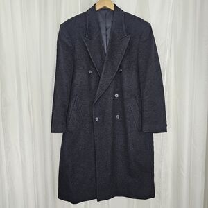 Dario di Napoli DoubleBreasted Charcoal Gray Overcoat  Wool & Cashmere Blend 40S